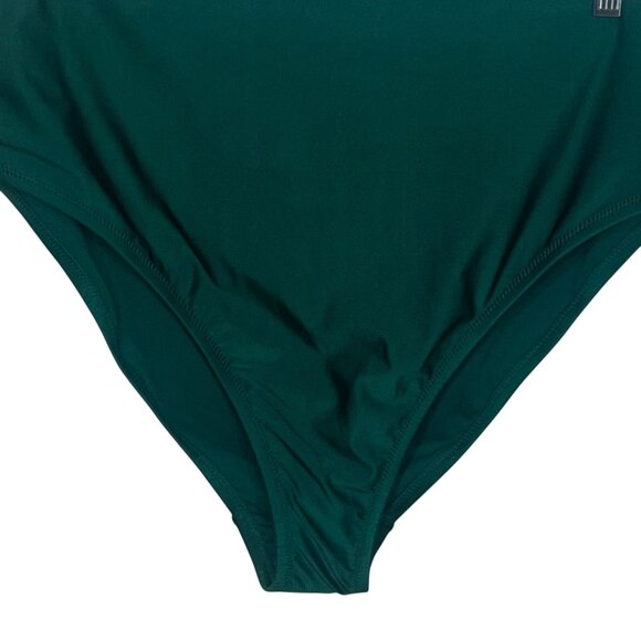 Shade & Shore Bikini Bottoms High Waist High Leg Cheeky Green Size 2X New - Picture 5 of 9